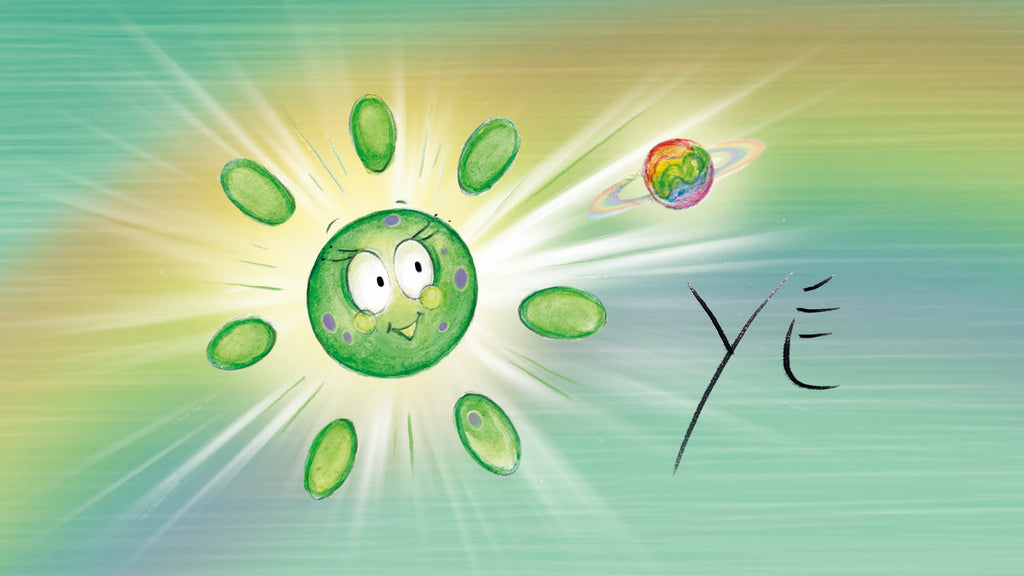 Yé, le soleil de la planète O, personnage des livres pour enfants édités par StarPeace